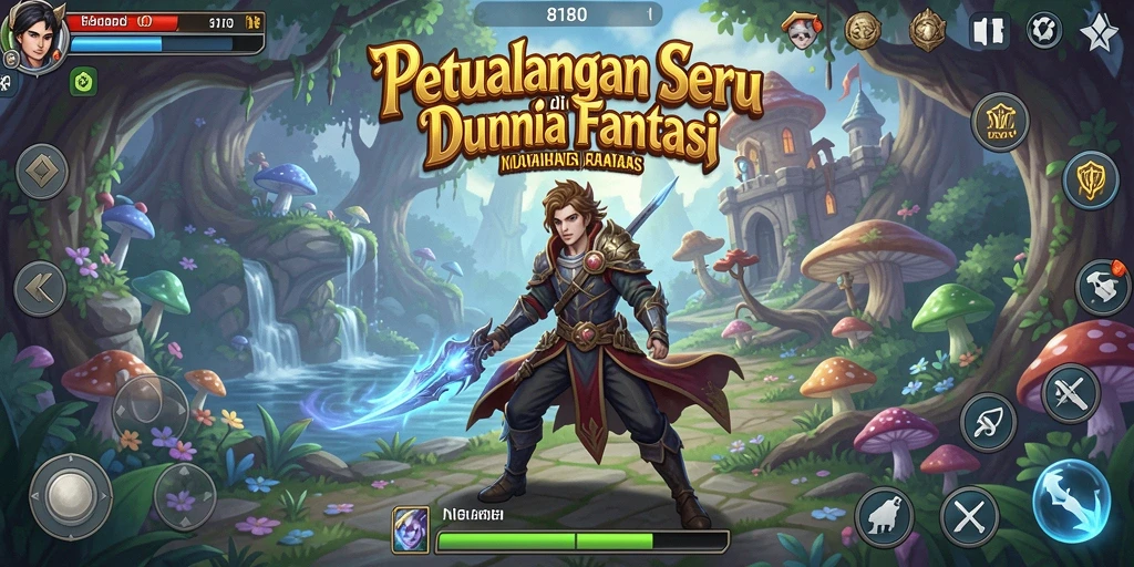 Tampilan menakjubkan dari gameplay petualangan di 8180.