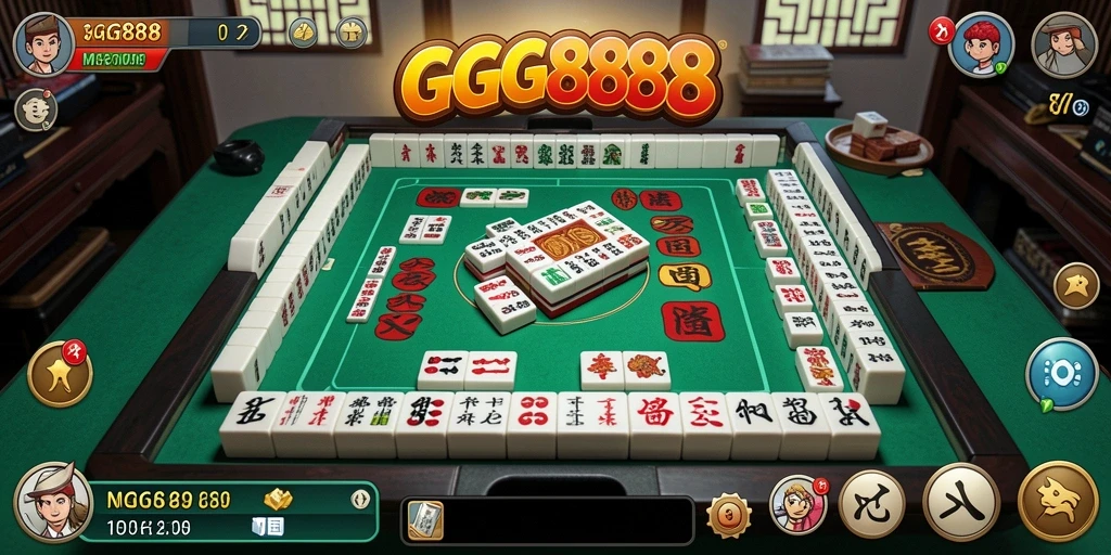 Tampilan seru gameplay Mahjong di GGG888 yang menarik.