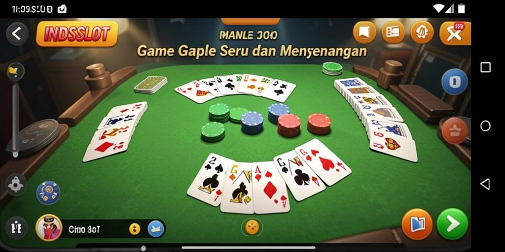 Tampilan gameplay Gaple yang menarik dan interaktif di INDSLOT.
