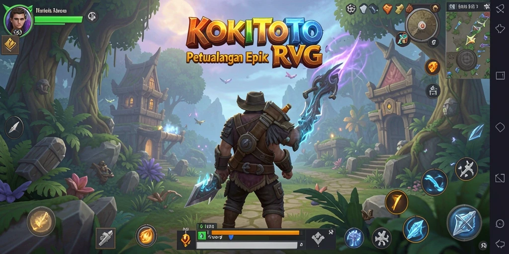 Tampilan gameplay KOKITOTO yang menegangkan dan memukau.