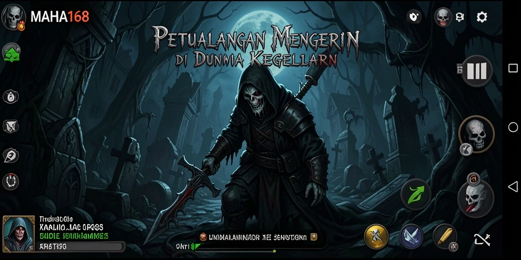 Tampilan gameplay seram di dalam dunia gelap MAHA168.
