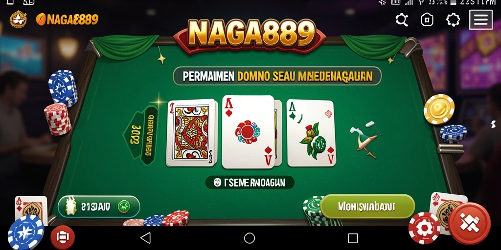Tampilan gameplay seru NAGA889 yang menawan di dunia Domino.