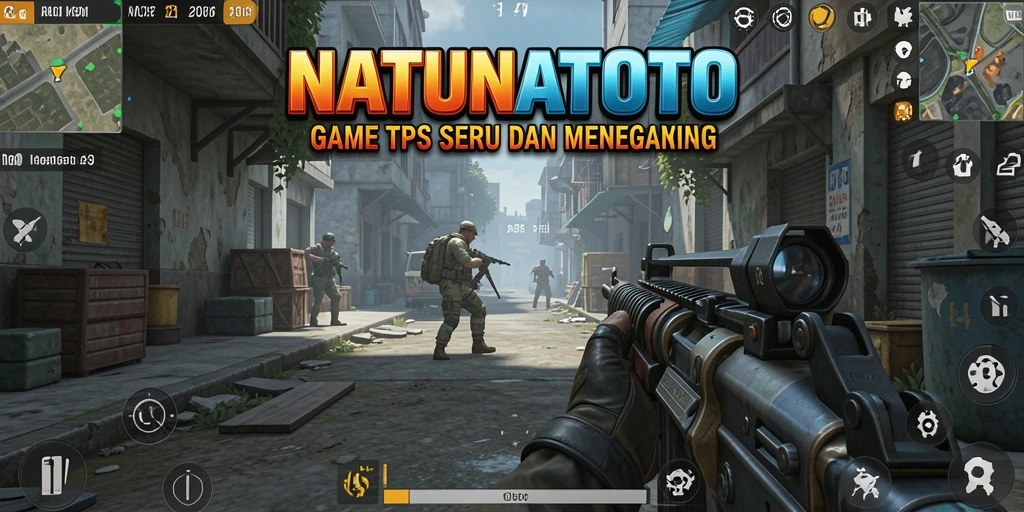 Screenshot gameplay NATUNATOTO menunjukkan pertempuran seru dan grafis menawan.