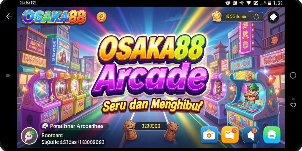Screenshot utama OSAKA88 menampilkan aksi seru dalam permainan Arcade.