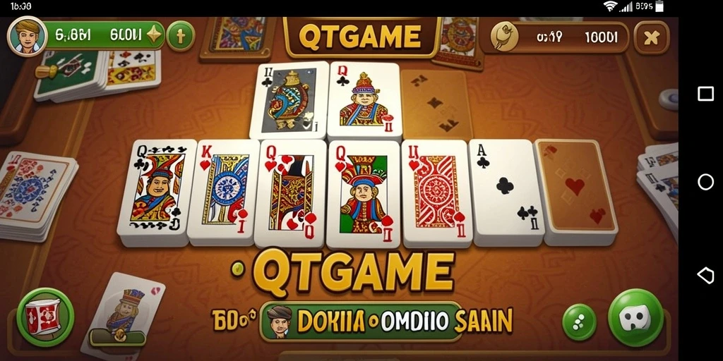 Tampilan menarik dari gameplay QTGAME yang seru.
