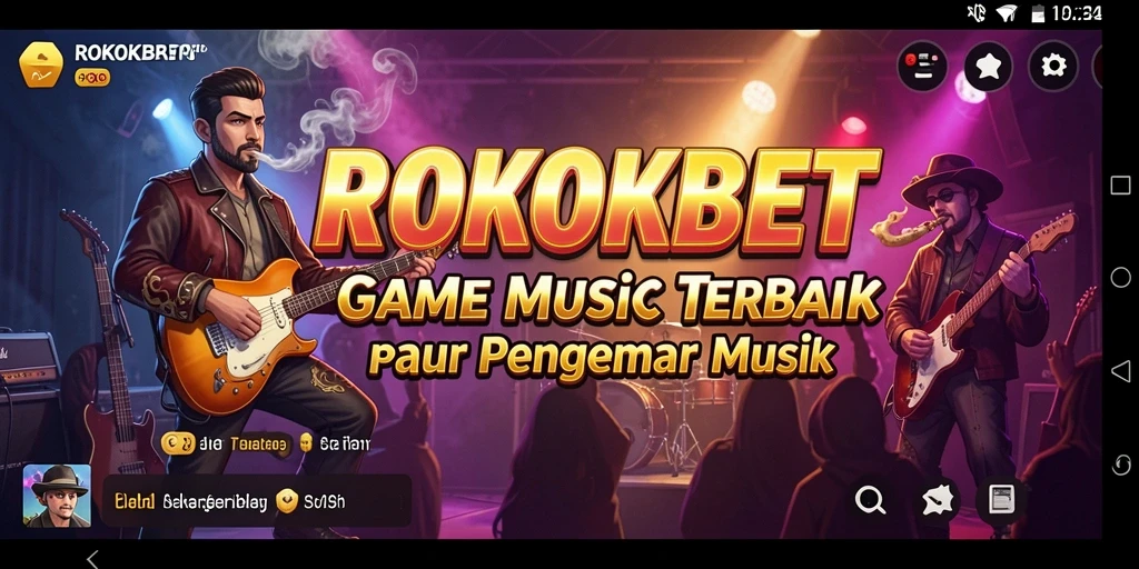 Tampilan gameplay <strong>ROKOKBET</strong> dengan fitur kompetisi musik yang seru.
