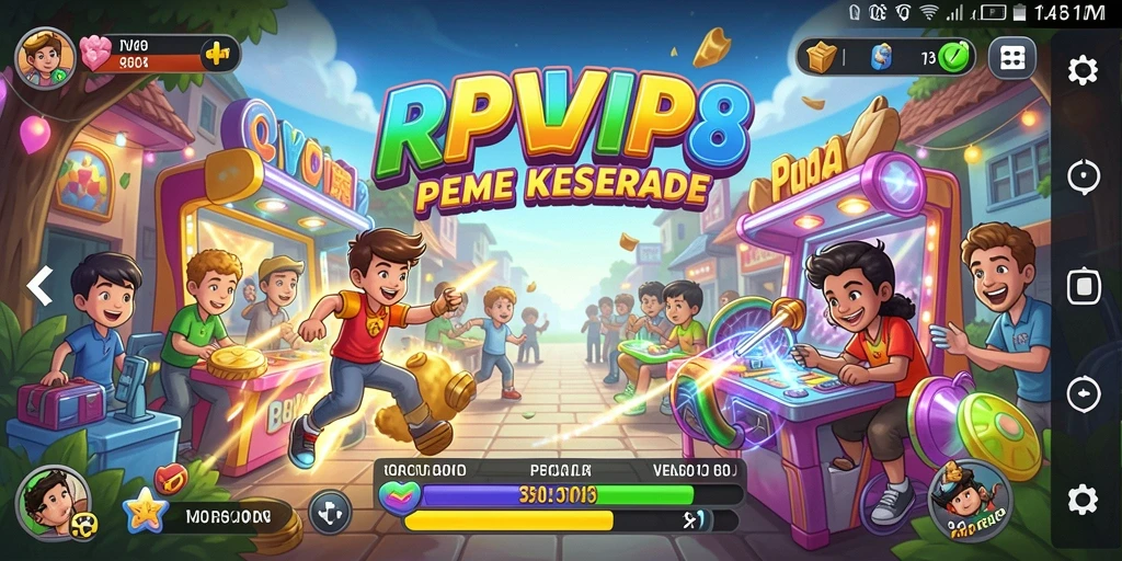 Tampilan gameplay RPVIP8 yang mengasyikkan dan penuh aksi.