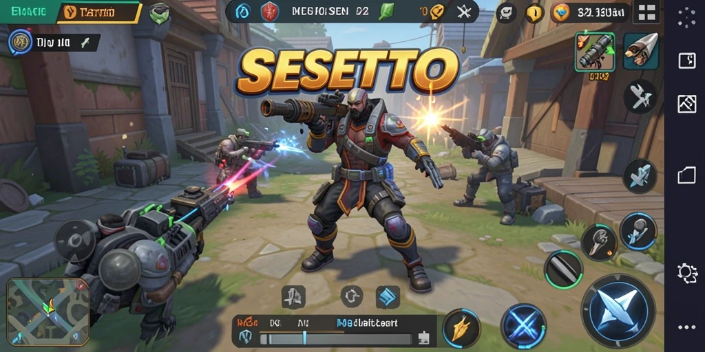 Tampilan menarik dari gameplay SESETOTO yang menantang dan seru.