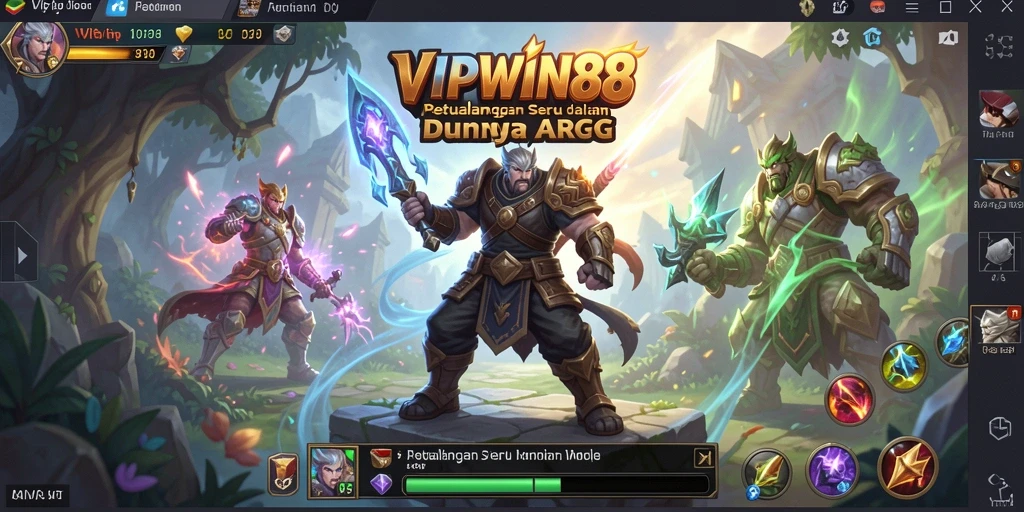 Screenshot utama VIPWIN88 menampilkan aksi seru dalam dunia ARPG.